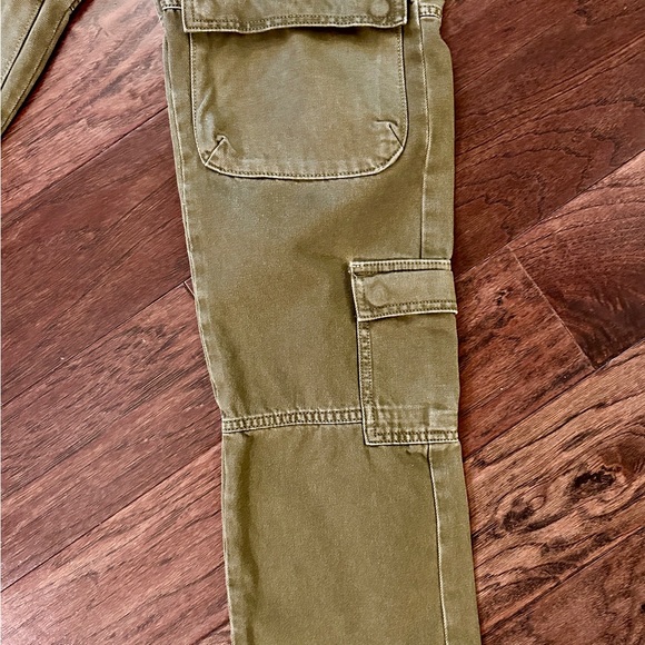 Pilcro Olive Green Cargo Utility Pants – Size 25 - Picture 4 of 7